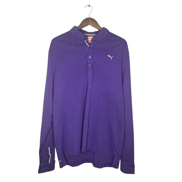 Puma Golf Polo Purple Shirt - Picture 1 of 5